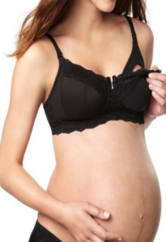 Eclipse Softcup Maternity Bra (Black) Available in size 10E only - Not Just Bras