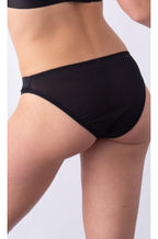 Black and ivory maternity bikini brief by Hot Milk, featuring comfortable fit and stylish design.