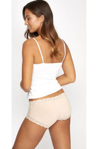 Dusk-colored cotton boyleg briefs by JOCKEY in size 16, featuring a comfortable and stylish fit.