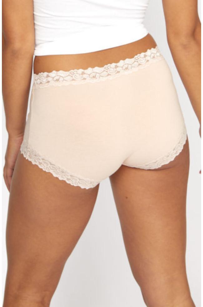 Comfortable dusk-colored full brief underwear by Jockey, available in sizes 16, 18, and 20