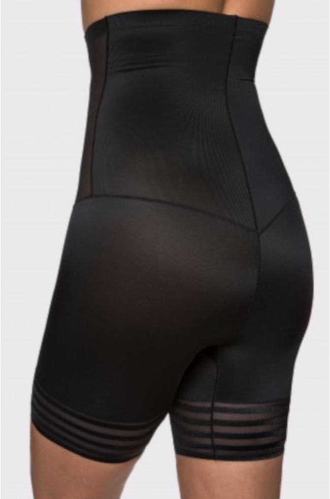 Shaping High Waist Mesh Short (Black or Nude) - Not Just Bras