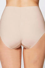 Rose Quartz laser cut full brief underwear by LA SCULPTE in size 10 with seamless design for comfort.