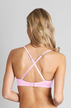 Pink LOVABLE seamless soft cup bra with smooth, sexy design and lightweight support, perfect for everyday comfort.