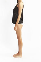 Black silk camisole by Love and Lustre, available in sizes 10, 12, and 14