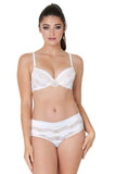 Phoebe UW Push-up Plunge Bra (Bright White) Available in sizes 10B or 14DD only