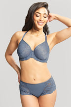Panache Radiance Underwire Moulded Bra Steel Blue