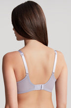 Soft thistle moulded UW bra in size 10 D cup by Panache, featuring adjustable straps and a smooth finish.