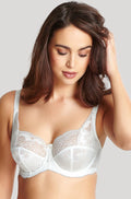 Ivory lace underwire bra from Panache, supportive design for D-H cups, perfect for bridal lingerie.