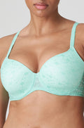 Mint green Prima Donna Epirus Miami underwire T-shirt bra with contouring design and available sizes C Cup 10-14.