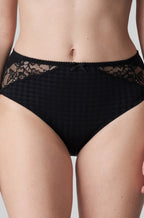 Black full brief underwear made of lace by Primadonna, available in multiple sizes