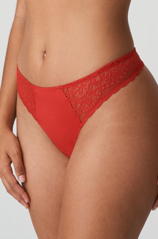 Scarlet I Do String brief by Primadonna, available in sizes L to 2XL, featuring a sleek g-string design.