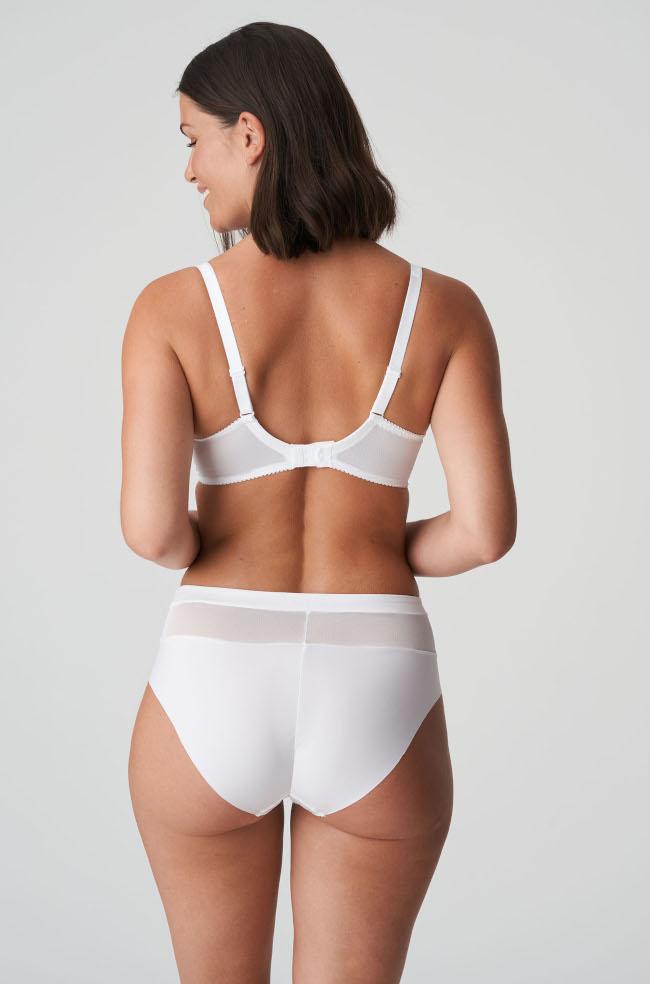 White high-waisted brief from Primadonna, available in sizes 3XL and 4XL
