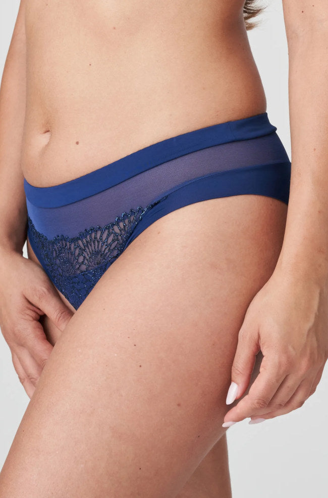 PRIMADONNA Sophora Lace Briefs in Royal Blue, 2XL, featuring delicate lace design and comfortable fit.
