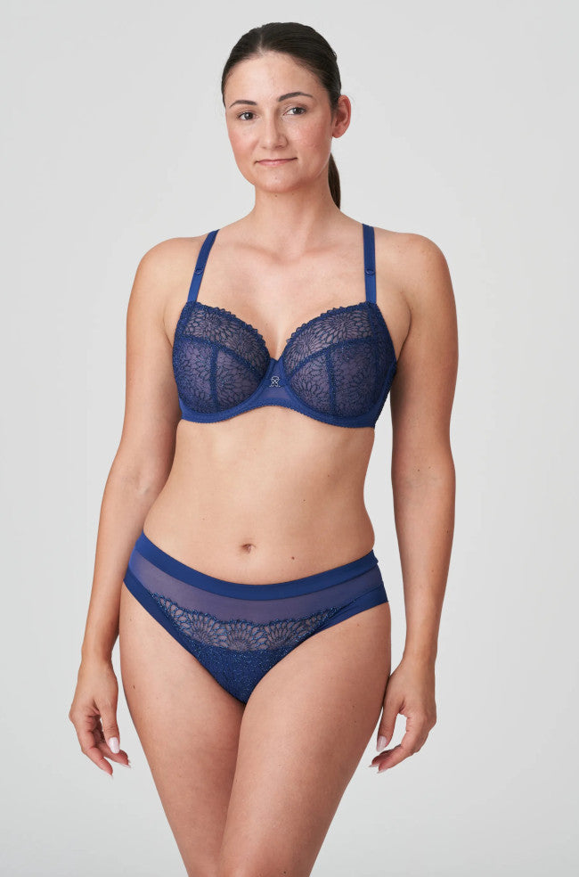 Royal blue PRIMADONNA Sophora lace briefs underwear in 2XL, featuring delicate lace detailing and comfortable fit.
