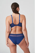 Primadonna Sophora lace briefs in royal blue, undergarment with delicate lace design, available in 2XL size.
