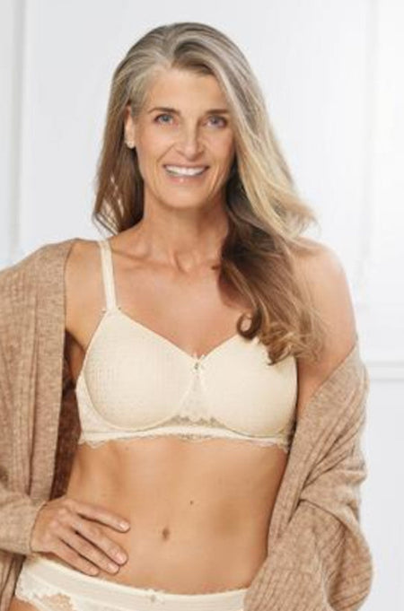 Ester Front Opening wirefree Bra (White)