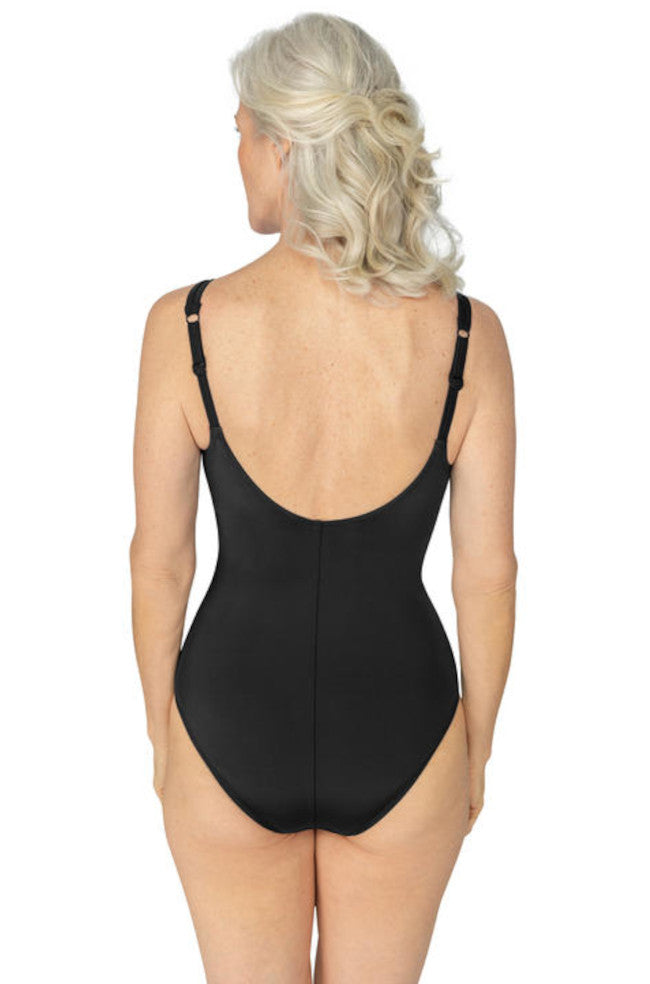 Reflection One Piece Swimsuit (Black & White)