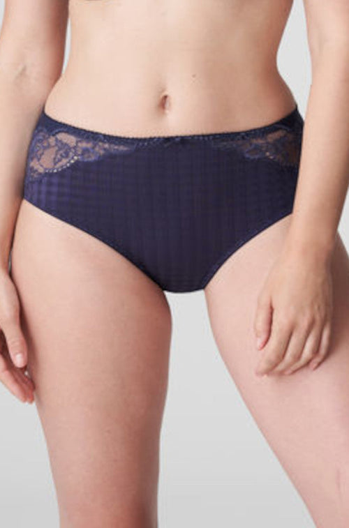 Madison Full Brief (Bleu Bijou)  Available in size 2XL -4XL.
