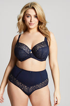 Navy high waist briefs in size 22 offering full coverage by Sculptresse