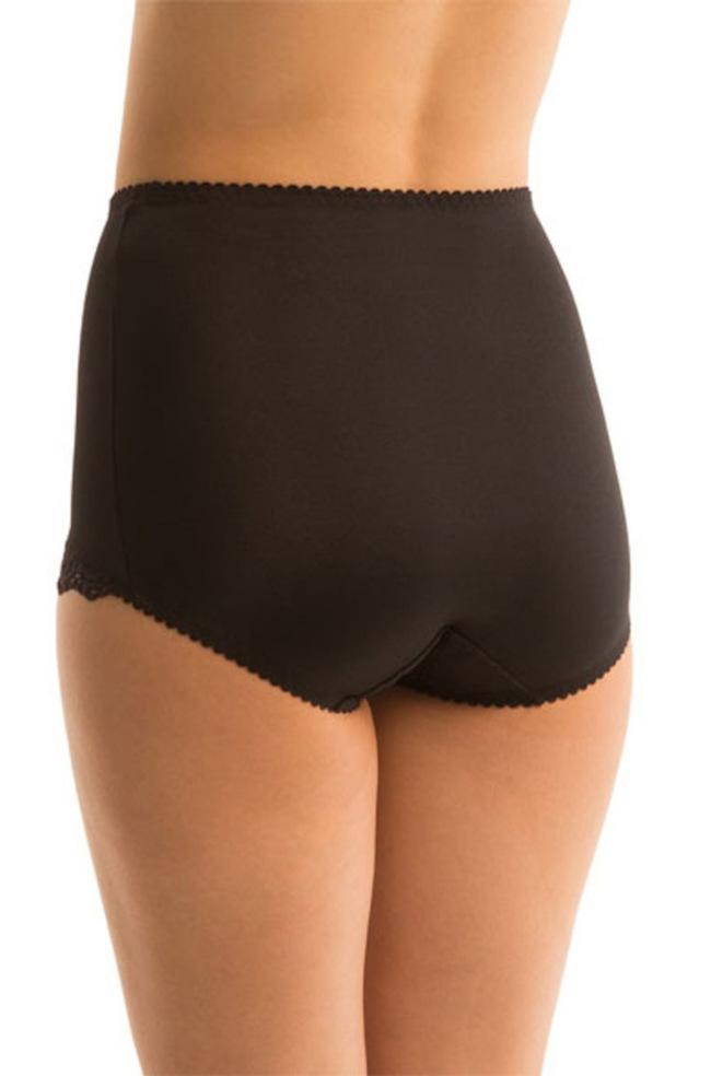 Triumph Tum-E-Lace black shapewear pant with tummy control and high-waisted design