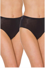 Black Sloggi Hikini briefs in size 12, featuring soft fabric and a classic cut