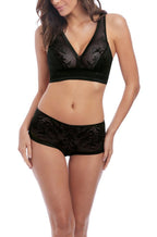 Wacoal Net Effects Lace Boyshorts - Black - Not Just Bras